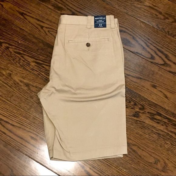 J. CREW Mercantile Flex Flat Front Khaki Shorts 32 - Picture 12 of 13